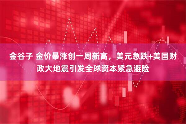 金谷子 金价暴涨创一周新高，美元急跌+美国财政大地震引发全球资本紧急避险
