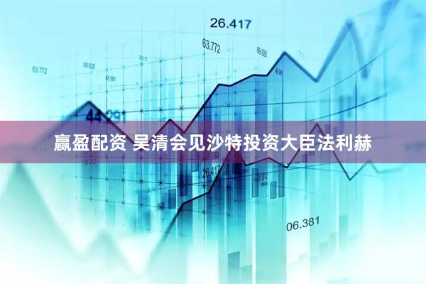 赢盈配资 吴清会见沙特投资大臣法利赫