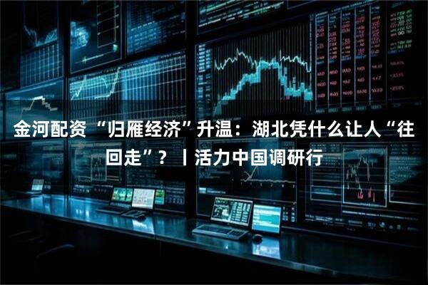 金河配资 “归雁经济”升温：湖北凭什么让人“往回走”？丨活力中国调研行